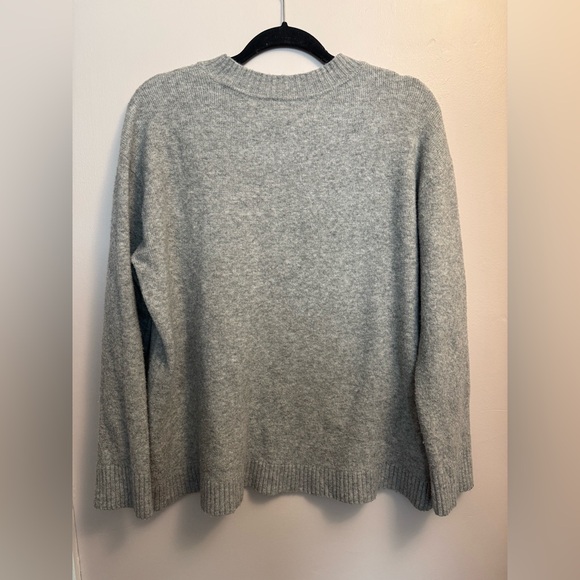 LOFT Heather Gray Knit Top - Picture 2 of 3